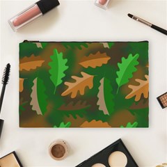 Leaves Foliage Pattern Oak Autumn Cosmetic Bag (large)