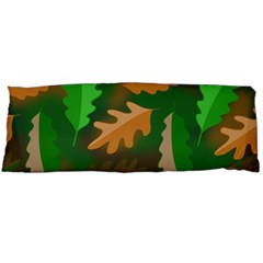 Leaves Foliage Pattern Oak Autumn Body Pillow Case (dakimakura)