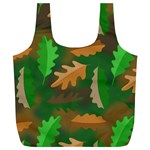 Leaves Foliage Pattern Oak Autumn Full Print Recycle Bag (XL) Front