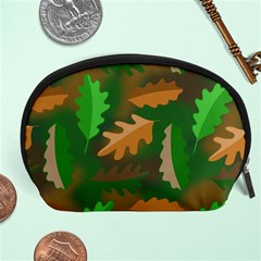 Leaves Foliage Pattern Oak Autumn Accessory Pouch (large)