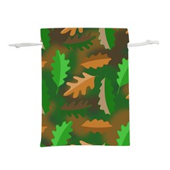 Leaves Foliage Pattern Oak Autumn Lightweight Drawstring Pouch (l)