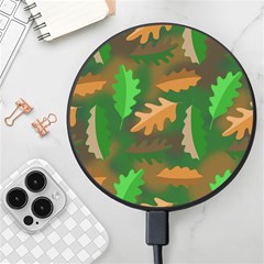 Leaves Foliage Pattern Oak Autumn Wireless Fast Charger(black) by Maspions