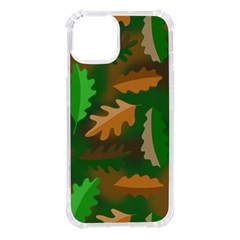 Leaves Foliage Pattern Oak Autumn Iphone 14 Tpu Uv Print Case