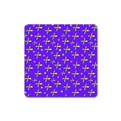 Abstract Background Cross Hashtag Square Magnet by Maspions