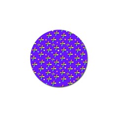 Abstract Background Cross Hashtag Golf Ball Marker