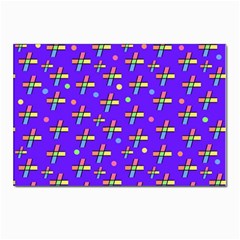 Abstract Background Cross Hashtag Postcard 4 x 6  (pkg Of 10) by Maspions