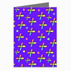 Abstract Background Cross Hashtag Greeting Card