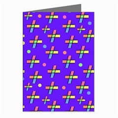 Abstract Background Cross Hashtag Greeting Cards (pkg Of 8)