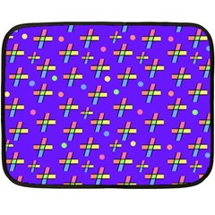 Abstract Background Cross Hashtag Fleece Blanket (mini)