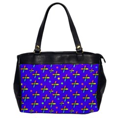 Abstract Background Cross Hashtag Oversize Office Handbag