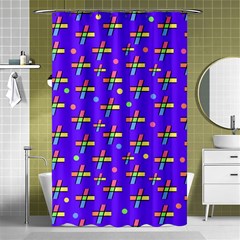 Abstract Background Cross Hashtag Shower Curtain 48  X 72  (small)  by Maspions