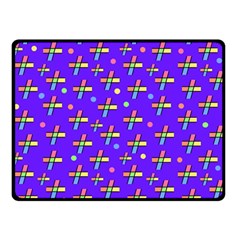 Abstract Background Cross Hashtag Two Sides Fleece Blanket (small)