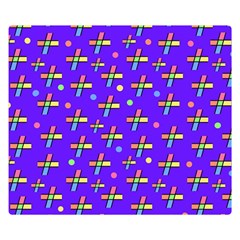 Abstract Background Cross Hashtag Two Sides Premium Plush Fleece Blanket (kids Size)