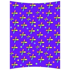 Abstract Background Cross Hashtag Back Support Cushion by Maspions