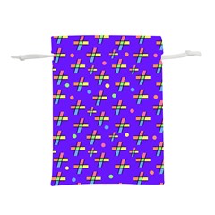 Abstract Background Cross Hashtag Lightweight Drawstring Pouch (l) by Maspions