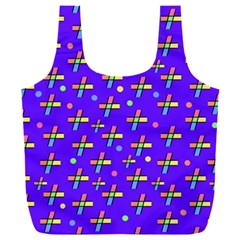 Abstract Background Cross Hashtag Full Print Recycle Bag (xxl) by Maspions