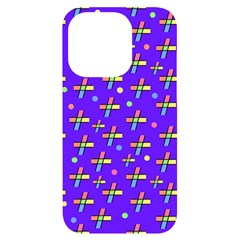 Abstract Background Cross Hashtag Iphone 14 Pro Black Uv Print Case