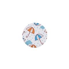 Rain Umbrella Pattern Water 1  Mini Magnets