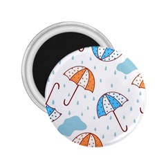 Rain Umbrella Pattern Water 2 25  Magnets