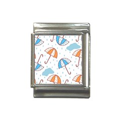 Rain Umbrella Pattern Water Italian Charm (13mm) by Maspions