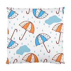 Rain Umbrella Pattern Water Standard Cushion Case (one Side)