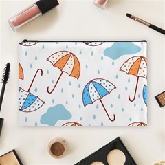 Rain Umbrella Pattern Water Cosmetic Bag (large)