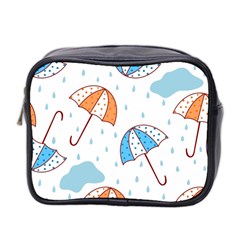 Rain Umbrella Pattern Water Mini Toiletries Bag (two Sides)