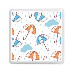 Rain Umbrella Pattern Water Memory Card Reader (square)