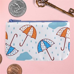 Rain Umbrella Pattern Water Large Coin Purse