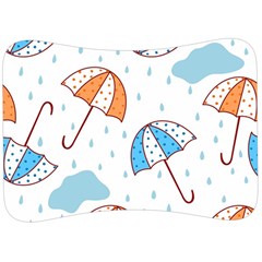 Rain Umbrella Pattern Water Velour Seat Head Rest Cushion