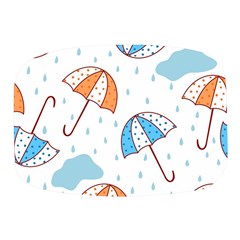 Rain Umbrella Pattern Water Mini Square Pill Box