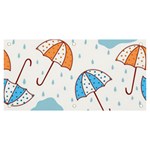 Rain Umbrella Pattern Water Banner and Sign 6  x 3  Front