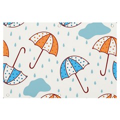 Rain Umbrella Pattern Water Banner And Sign 6  X 4  by Maspions