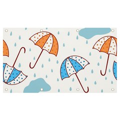 Rain Umbrella Pattern Water Banner And Sign 7  X 4 