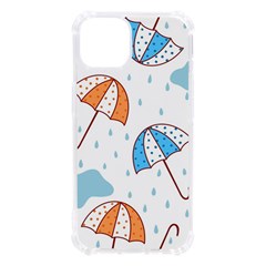 Rain Umbrella Pattern Water Iphone 13 Tpu Uv Print Case by Maspions