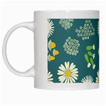 Drawing Flowers Meadow White White Mug Left