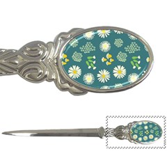 Drawing Flowers Meadow White Letter Opener