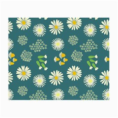 Drawing Flowers Meadow White Small Glasses Cloth (2 Sides) by Maspions