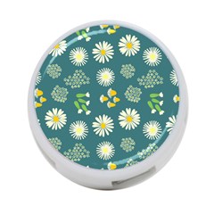 Drawing Flowers Meadow White 4-port Usb Hub (one Side) by Maspions