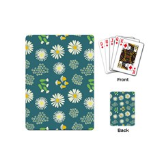 Drawing Flowers Meadow White Playing Cards Single Design (mini) by Maspions