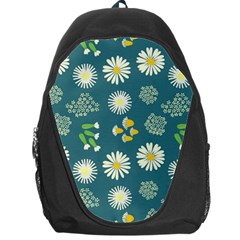 Drawing Flowers Meadow White Backpack Bag