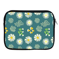 Drawing Flowers Meadow White Apple Ipad 2/3/4 Zipper Cases by Maspions