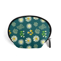 Drawing Flowers Meadow White Accessory Pouch (small)