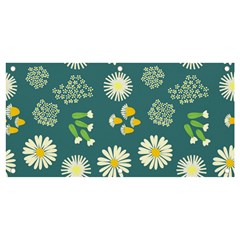 Drawing Flowers Meadow White Banner And Sign 4  X 2  by Maspions