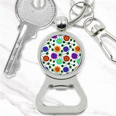 Bloom Plant Flowering Pattern Bottle Opener Key Chain