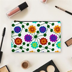 Bloom Plant Flowering Pattern Cosmetic Bag (medium)