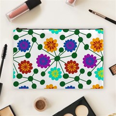 Bloom Plant Flowering Pattern Cosmetic Bag (large)