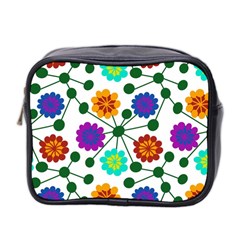 Bloom Plant Flowering Pattern Mini Toiletries Bag (two Sides)