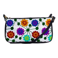 Bloom Plant Flowering Pattern Shoulder Clutch Bag