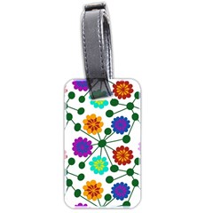 Bloom Plant Flowering Pattern Luggage Tag (two Sides)